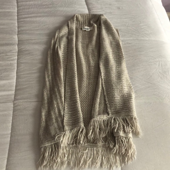 sleeveless fringe cardigan - Picture 1 of 1